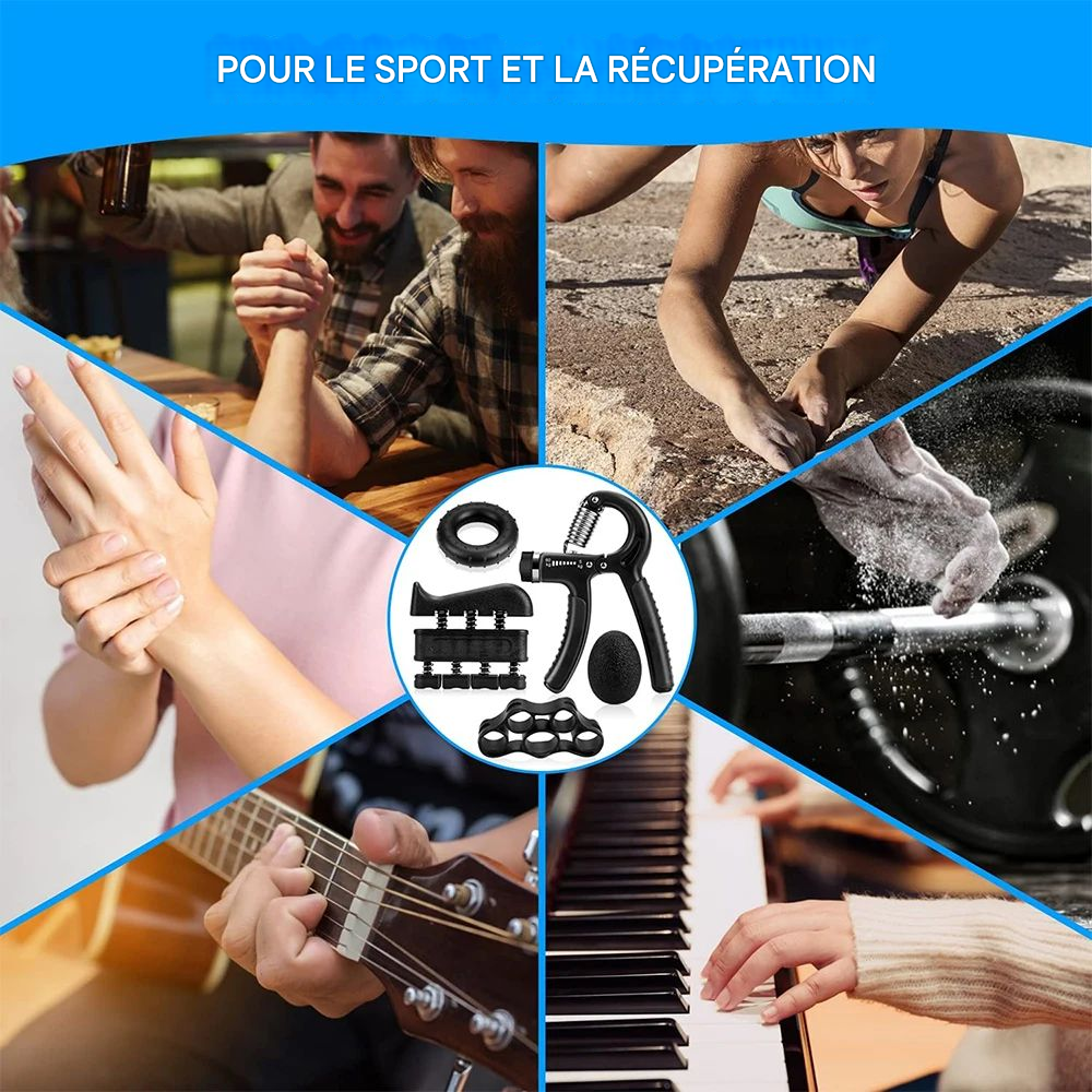 PowerGrip™ - Pince Réglable de Renforcement Musculaire